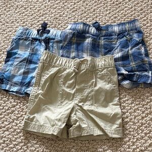 Baby Blue & Khaki Shorts 3-6 Months